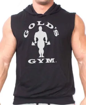 Gold's Gym Sleeveless Hood Shirt - Official Licensed - MSH (Gray Heather, Large)