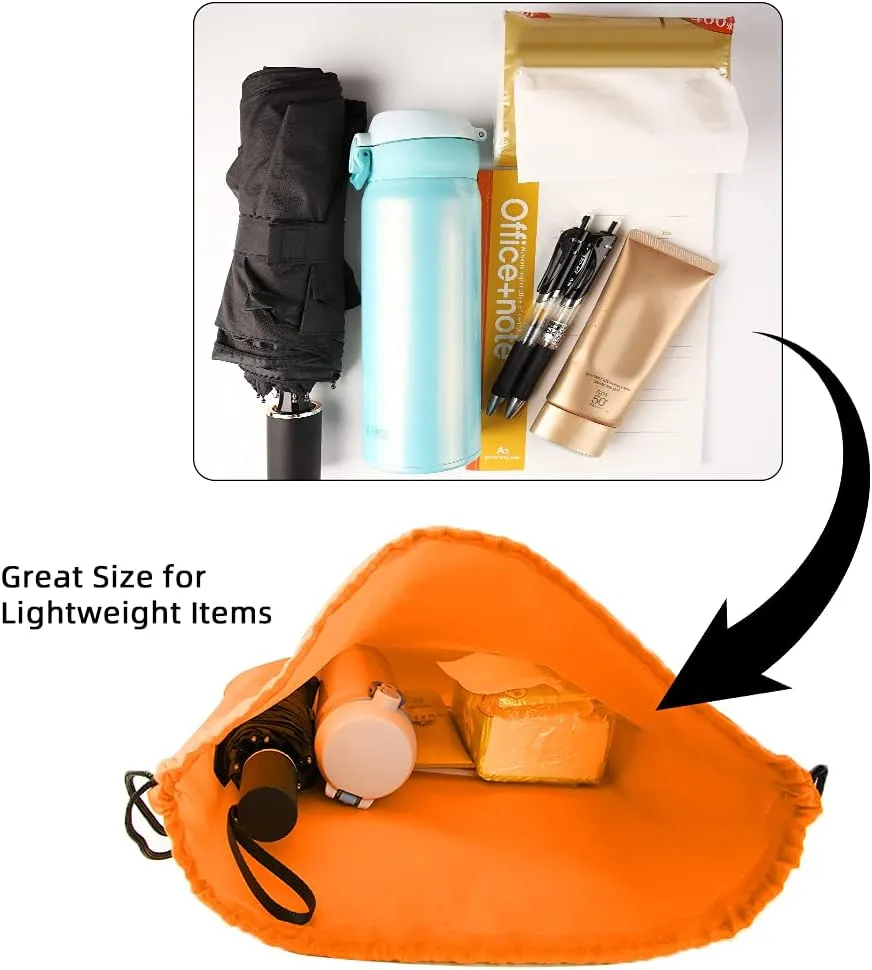 GoodtoU Drawstring Backpack, 60 Pcs, 3.0L, 20 Colors, Lightweight, Nylon, Cinch Bag for Women Men, Gym, Travel, School, Work, Sport
