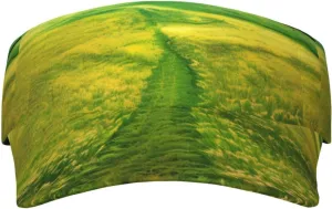 Grassland Paths Unisex Adjustable Sunshade Hollow Hat for Indoor and Outdoor Activities Running Golf Black