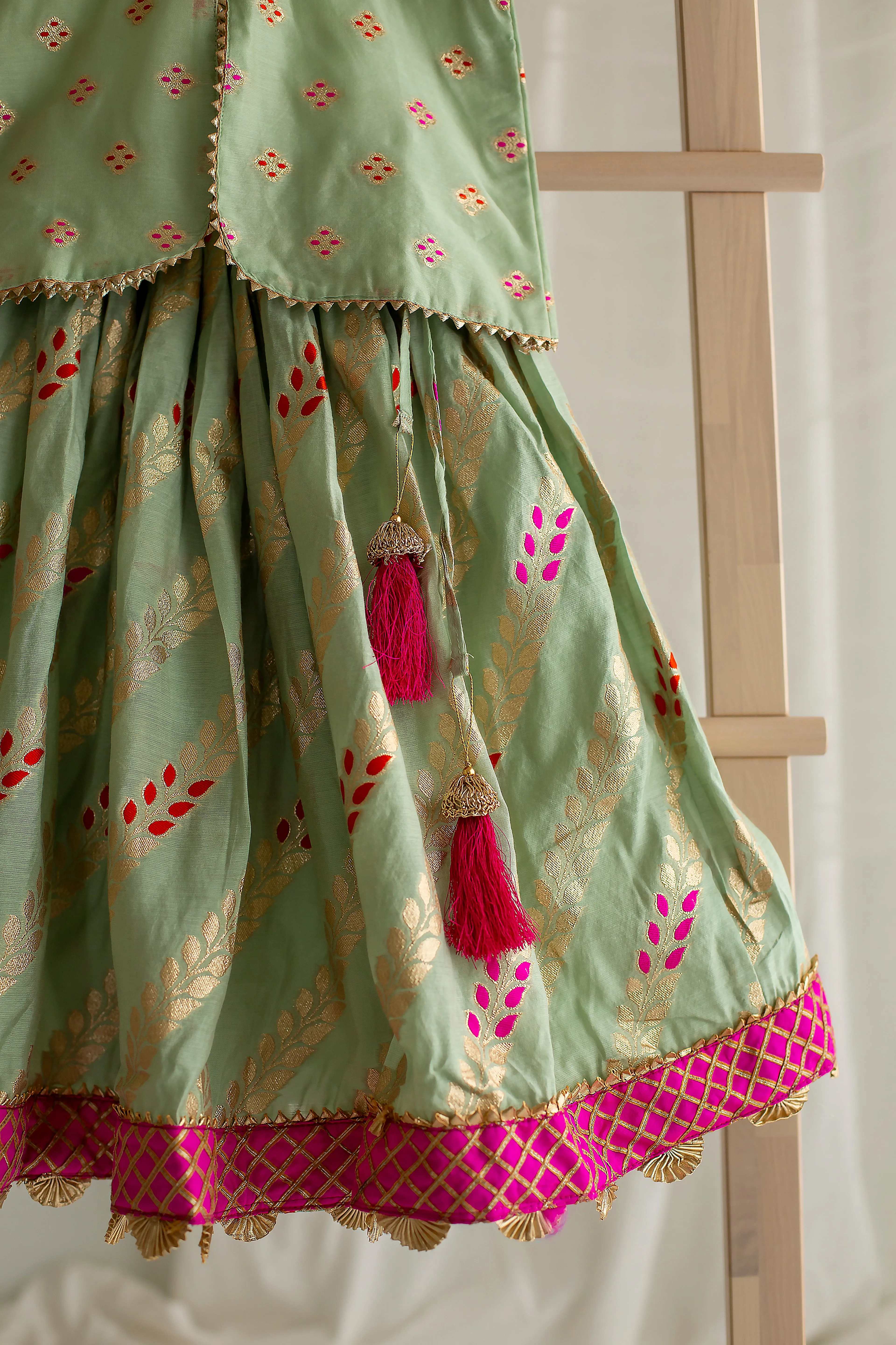 Green Lehenga Set