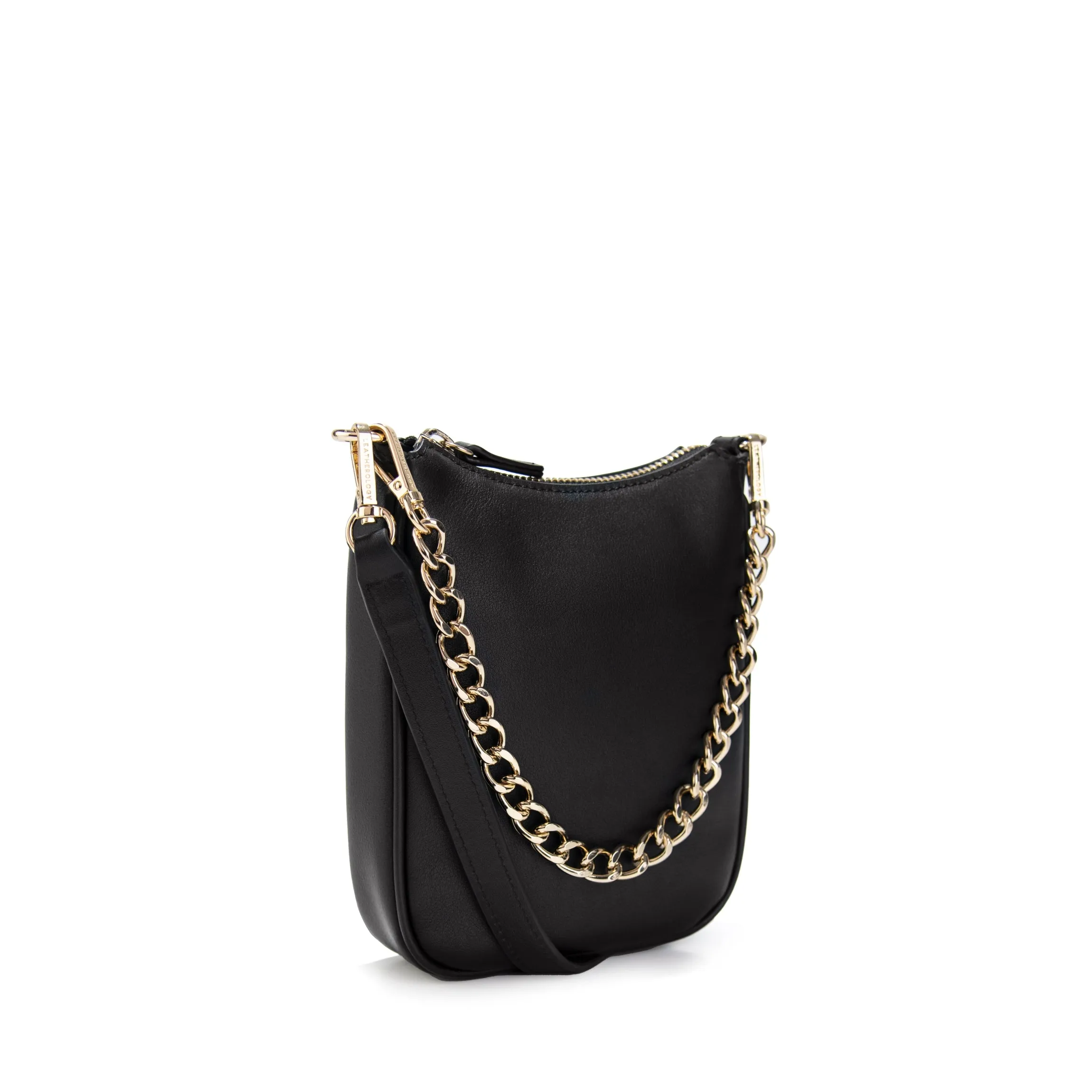 Greta Chain Vertical Sling Black Onyx