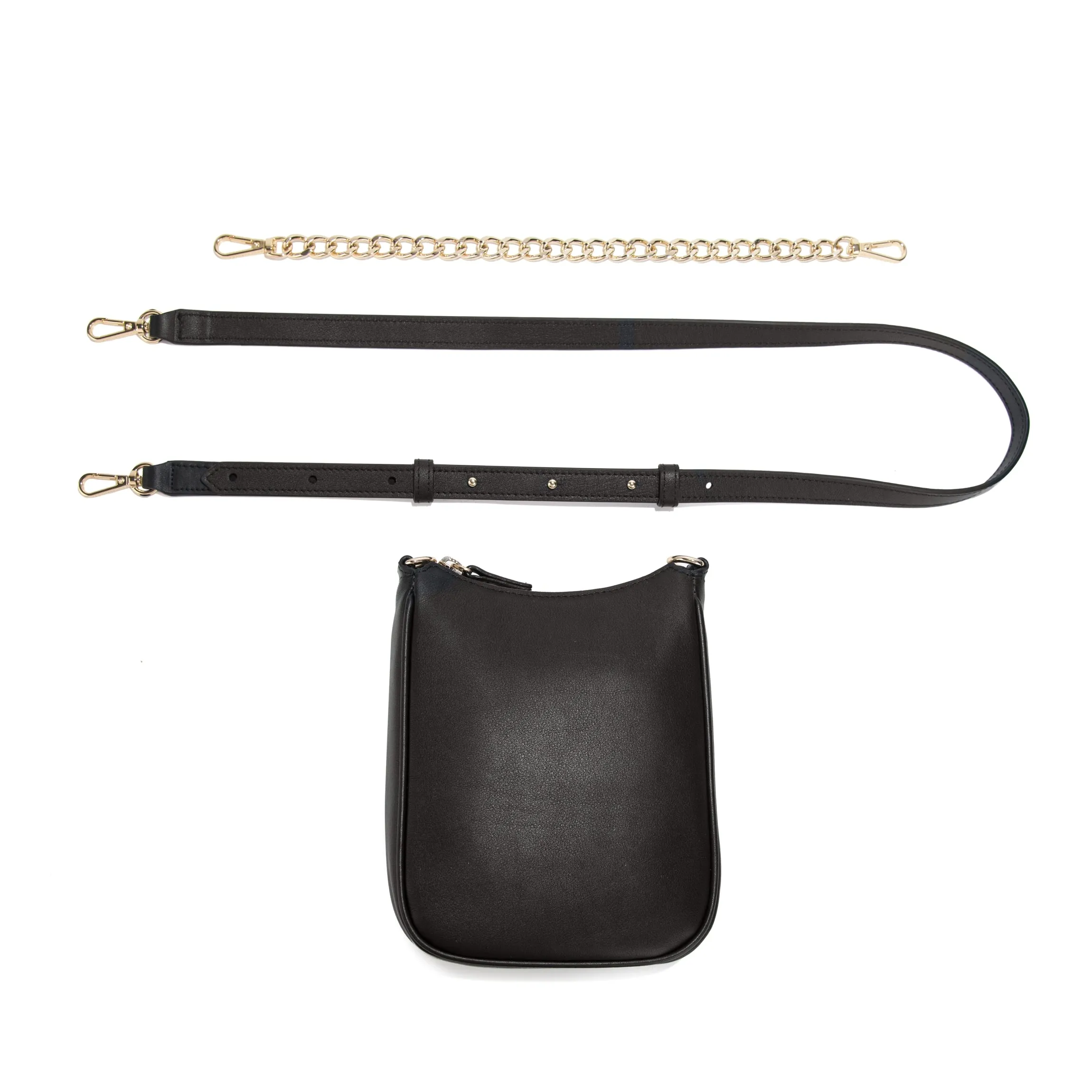 Greta Chain Vertical Sling Black Onyx