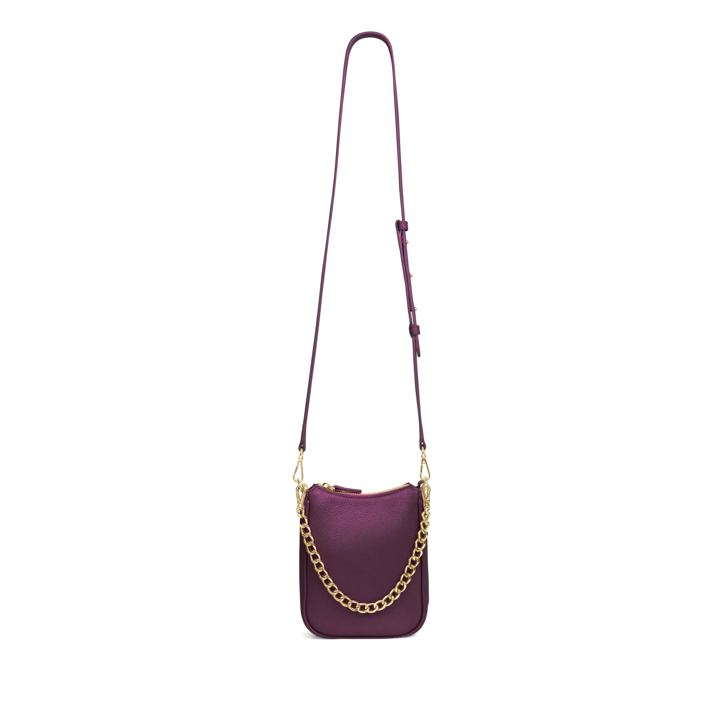 Greta Chain Vertical Sling Deep Plum