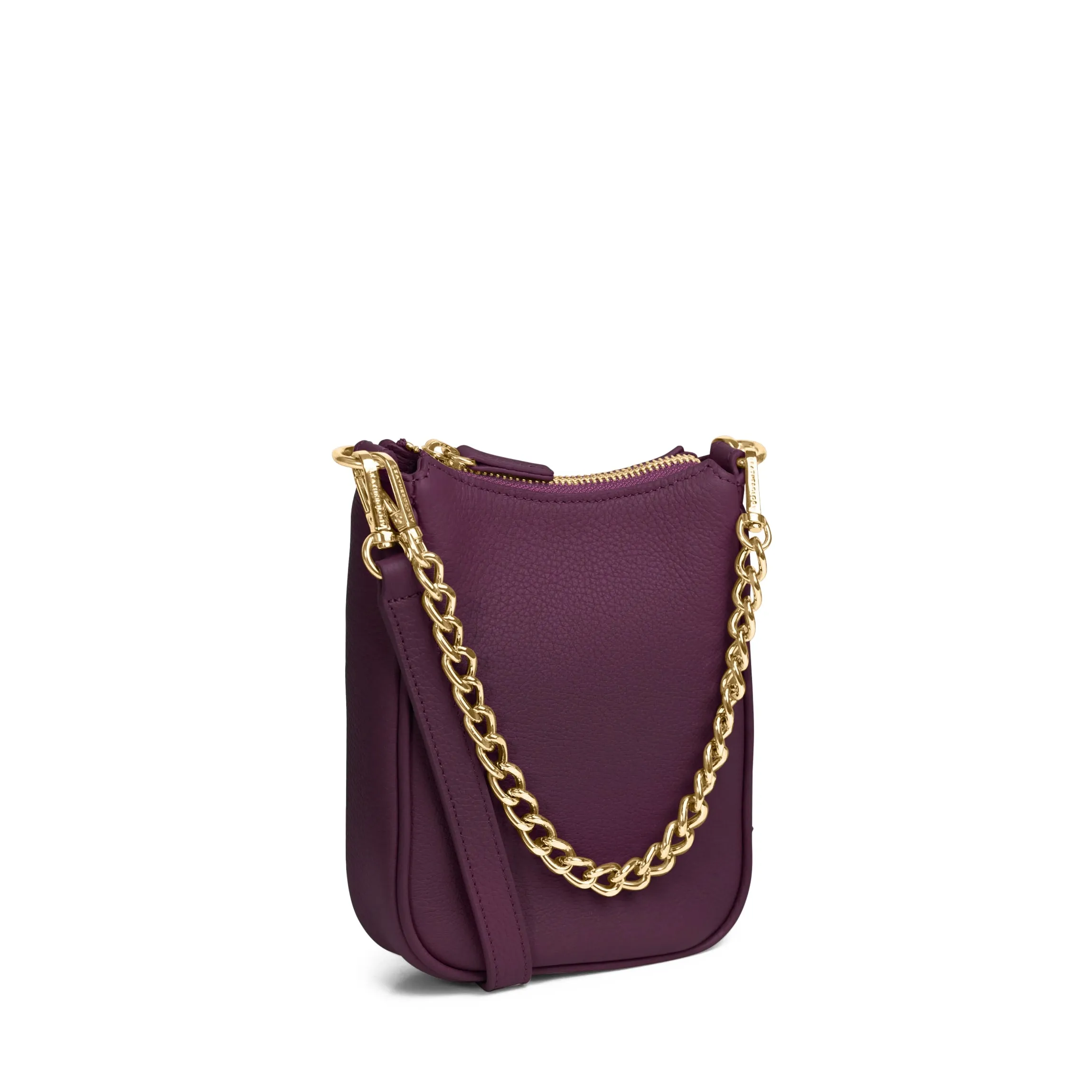 Greta Chain Vertical Sling Deep Plum