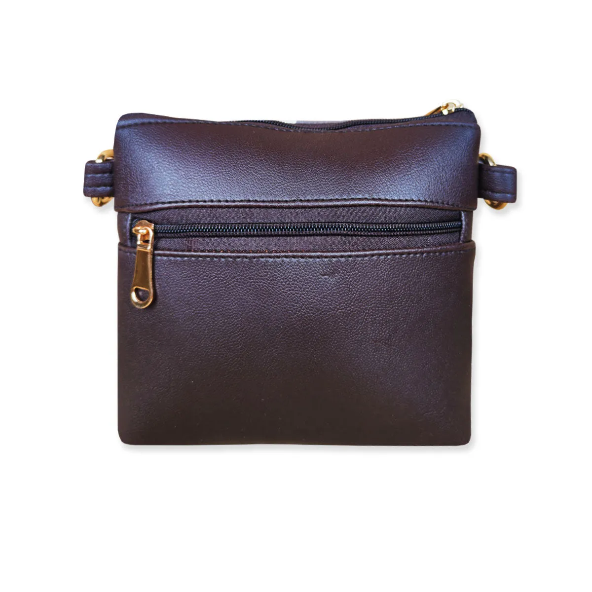 Grey Purple Sling/Pouch Bag Combo