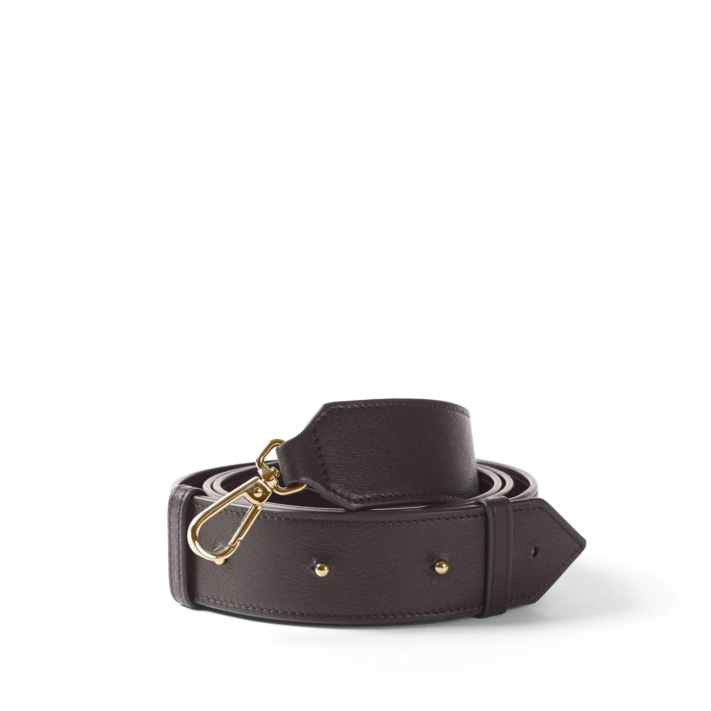 Guitar Long Crossbody Strap Black Onyx Light Gold Hardware