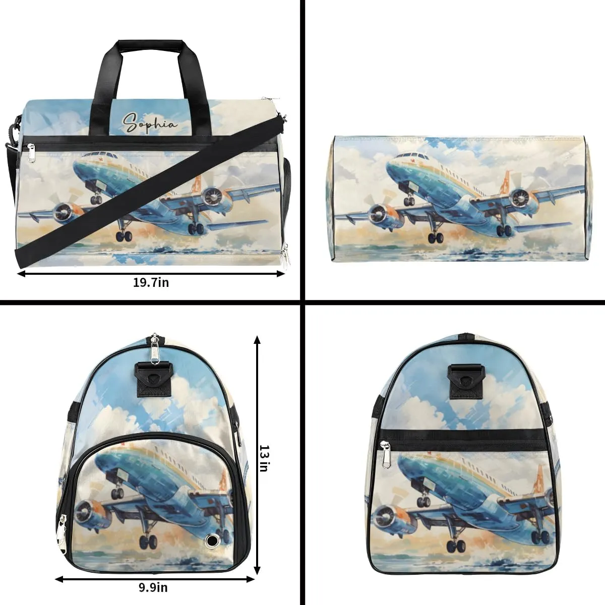 Gym Bag for Adults Personalized Duffel Bag for Men Large luggage Bags for Women Gym Accessories for Men Women Airplane Travel Duffel Bag