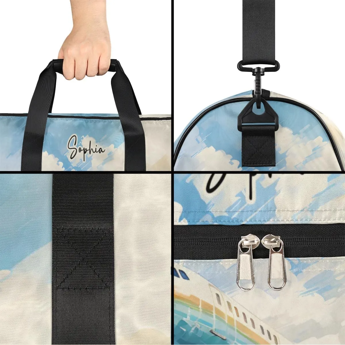 Gym Bag for Adults Personalized Duffel Bag for Men Large luggage Bags for Women Gym Accessories for Men Women Airplane Travel Duffel Bag