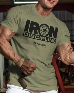 Gymish Lifestyle Iron Discipline Gym Workout Shirt for Men Motivational T-Shirt