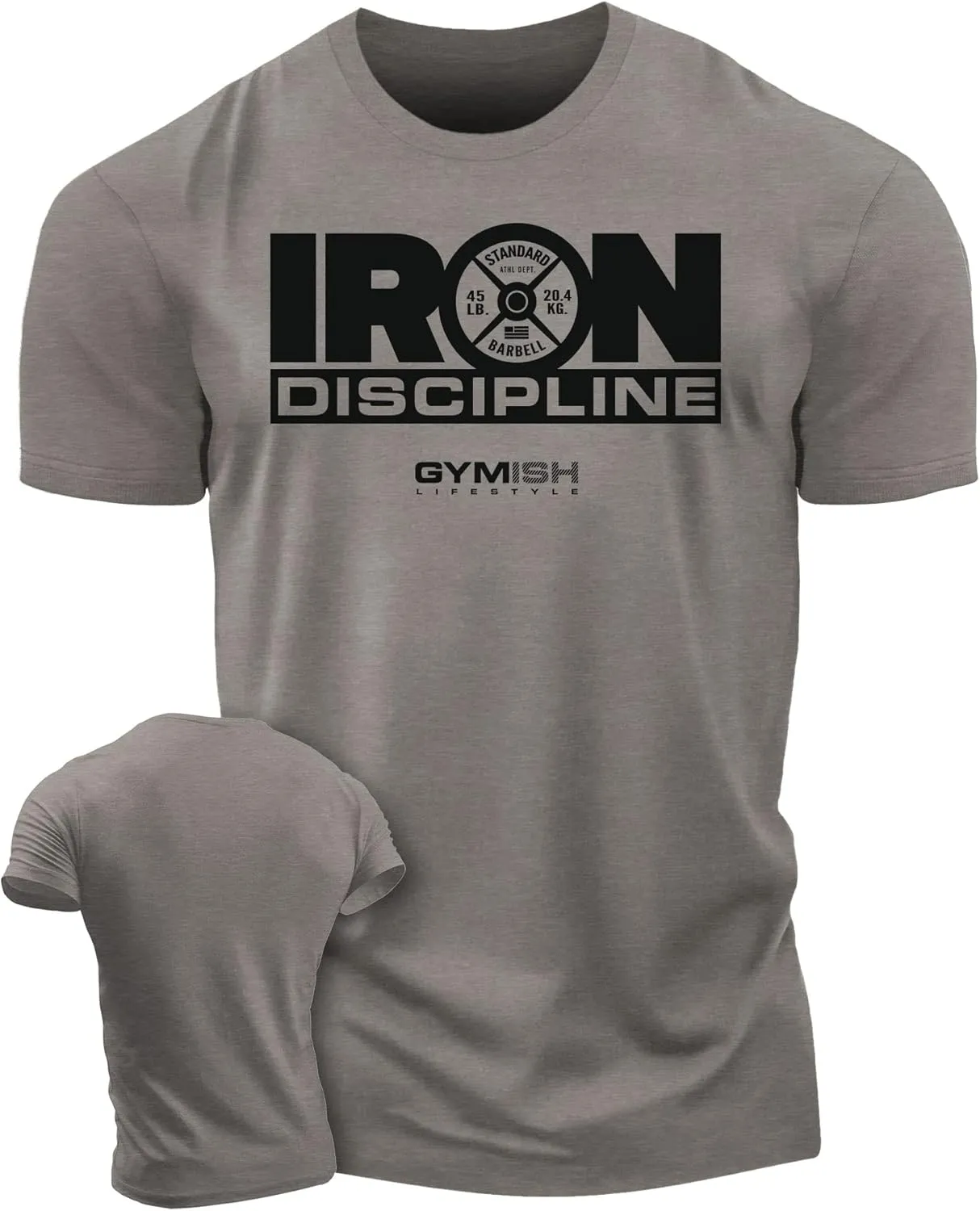 Gymish Lifestyle Iron Discipline Gym Workout Shirt for Men Motivational T-Shirt
