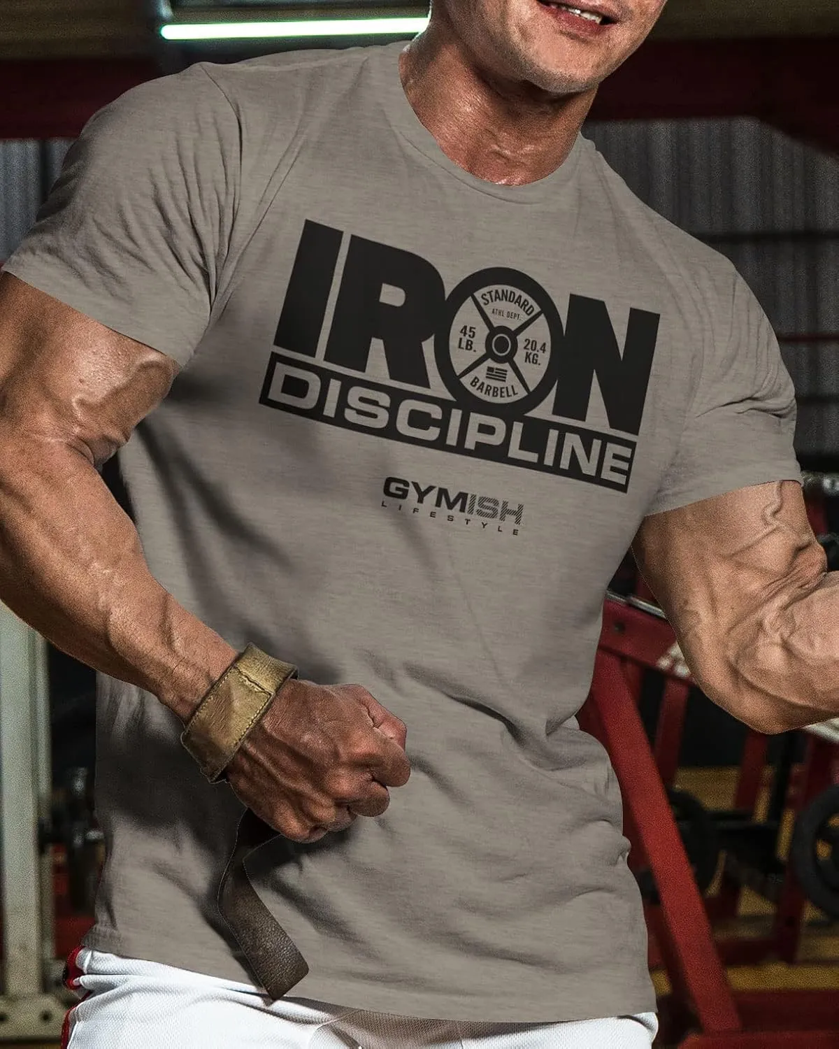 Gymish Lifestyle Iron Discipline Gym Workout Shirt for Men Motivational T-Shirt