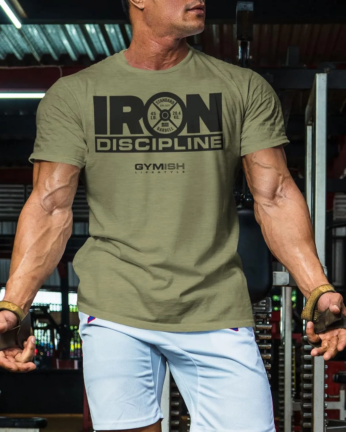 Gymish Lifestyle Iron Discipline Gym Workout Shirt for Men Motivational T-Shirt