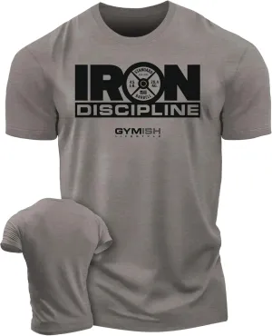 Gymish Lifestyle Iron Discipline Gym Workout Shirt for Men Motivational T-Shirt