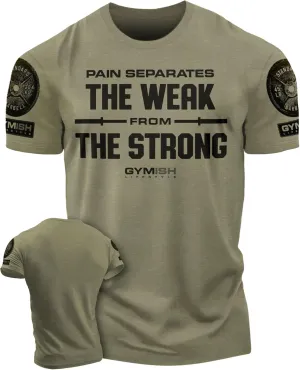 Gymish Lifestyle Weak to Strong Mens Bodybuilding T-Shirts Graphic Tees Short Sleeve Workout Shirt