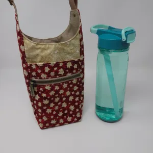H2O2Go Crossbody Water Bottle Bag - Maple Leaves