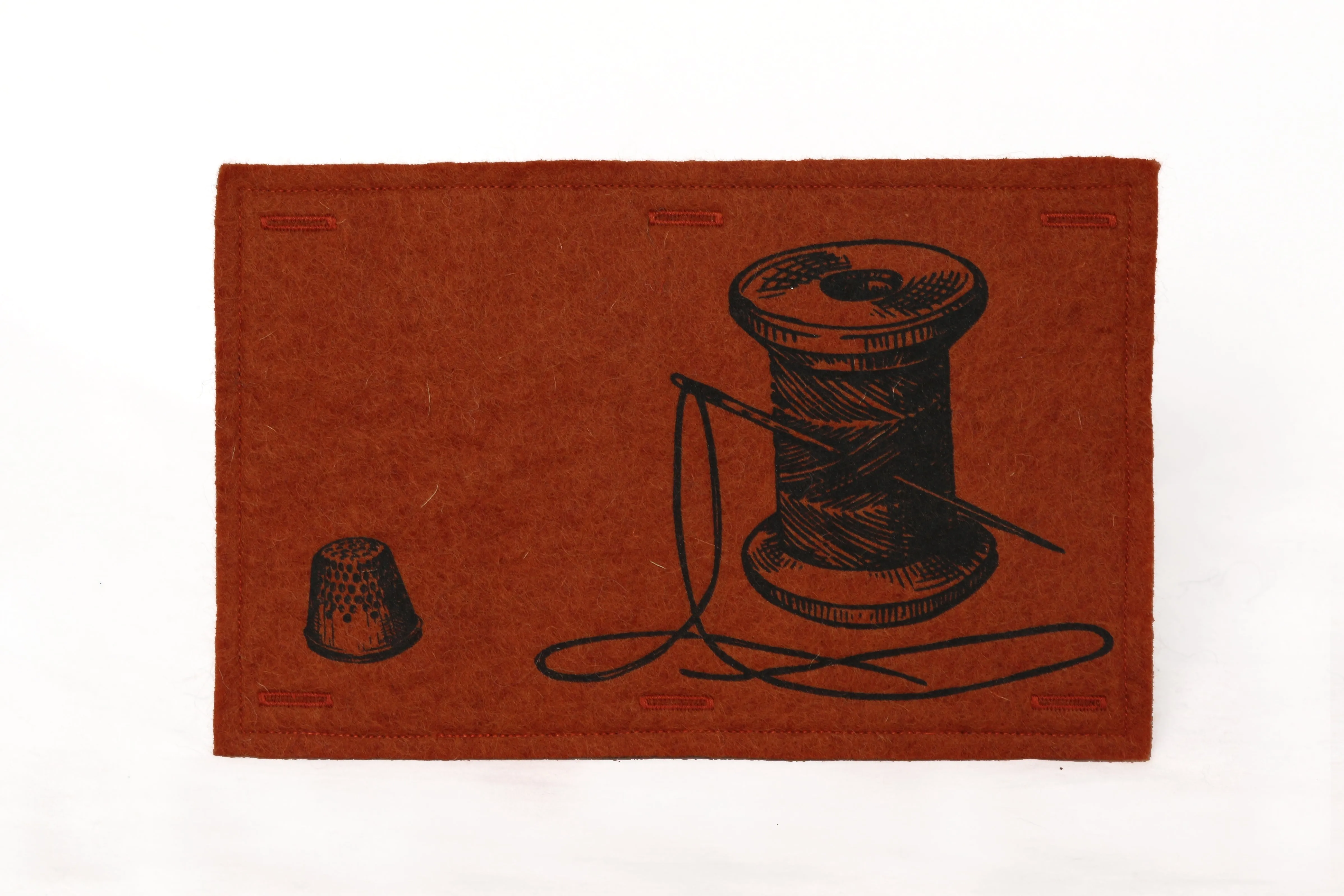 Handmaker Button On Hand Printed Art Panels