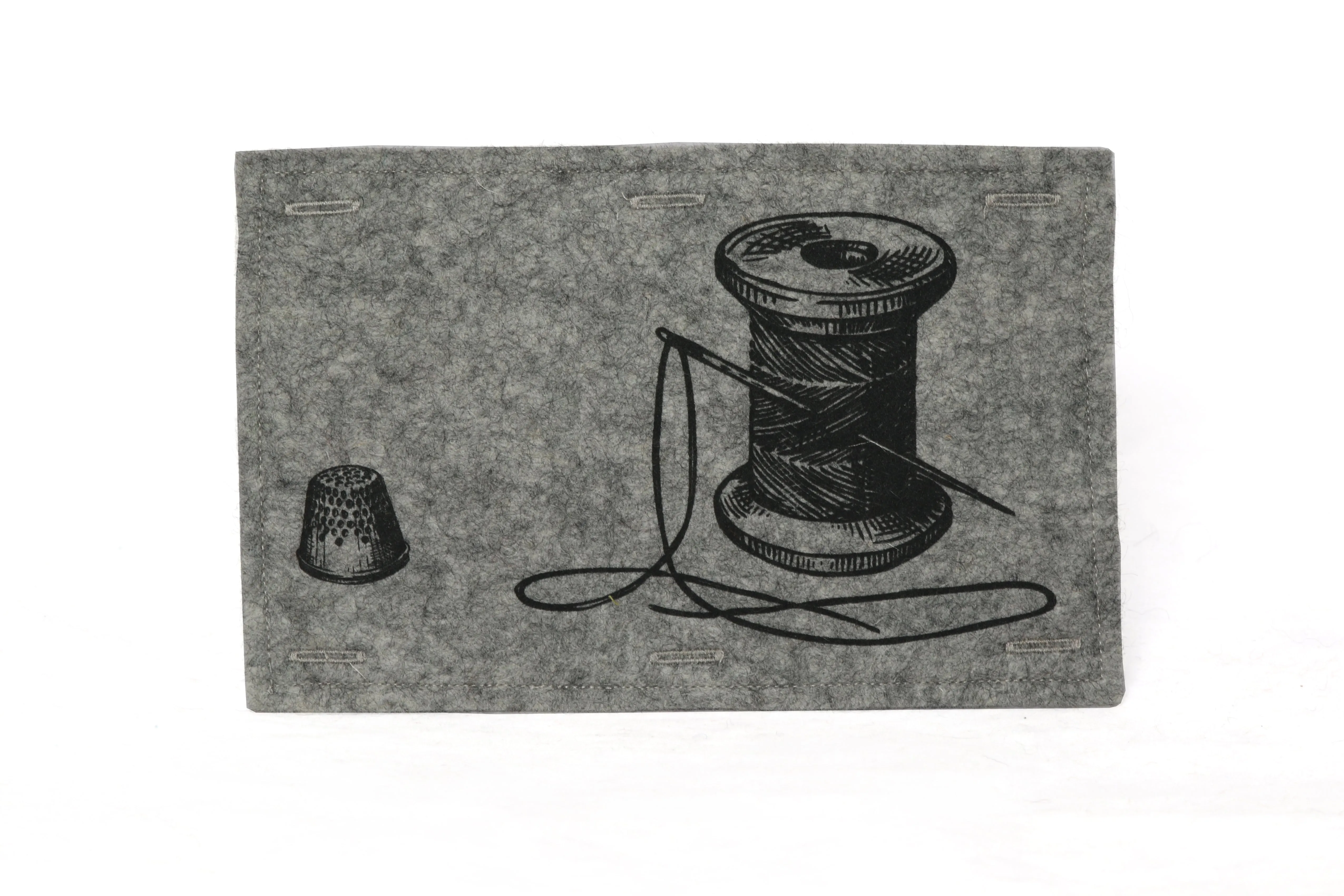 Handmaker Button On Hand Printed Art Panels