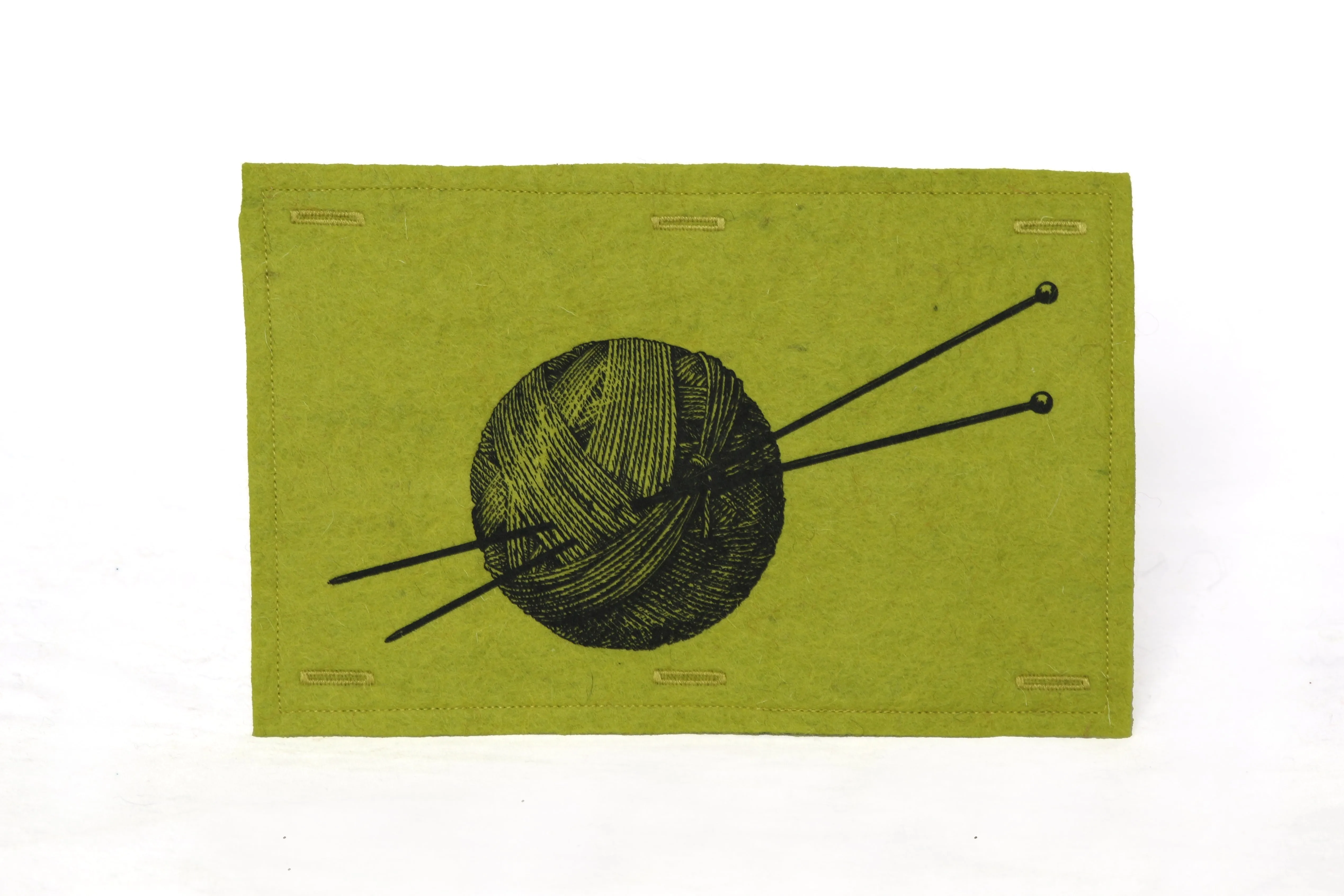 Handmaker Button On Hand Printed Art Panels