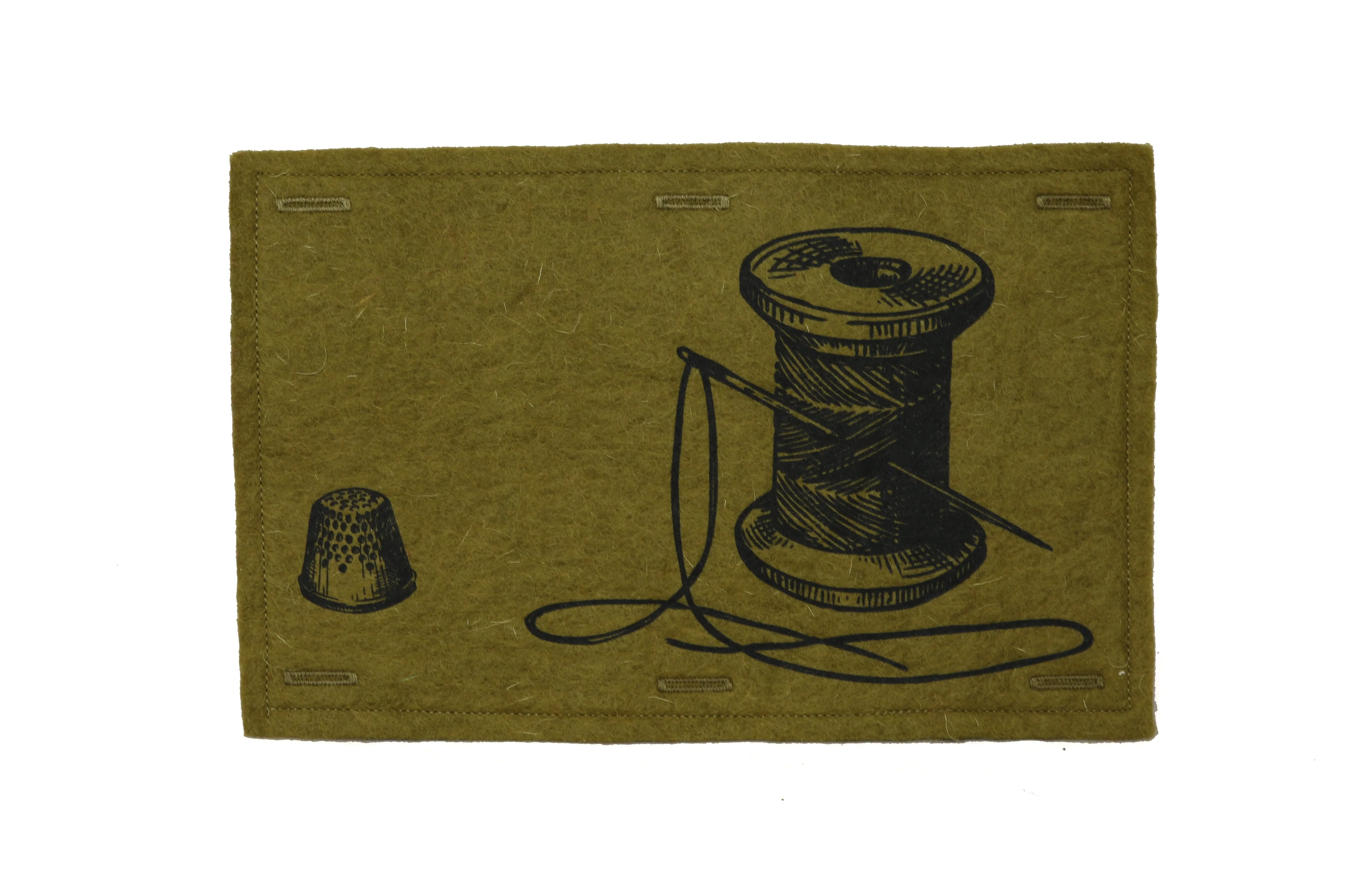 Handmaker Button On Hand Printed Art Panels