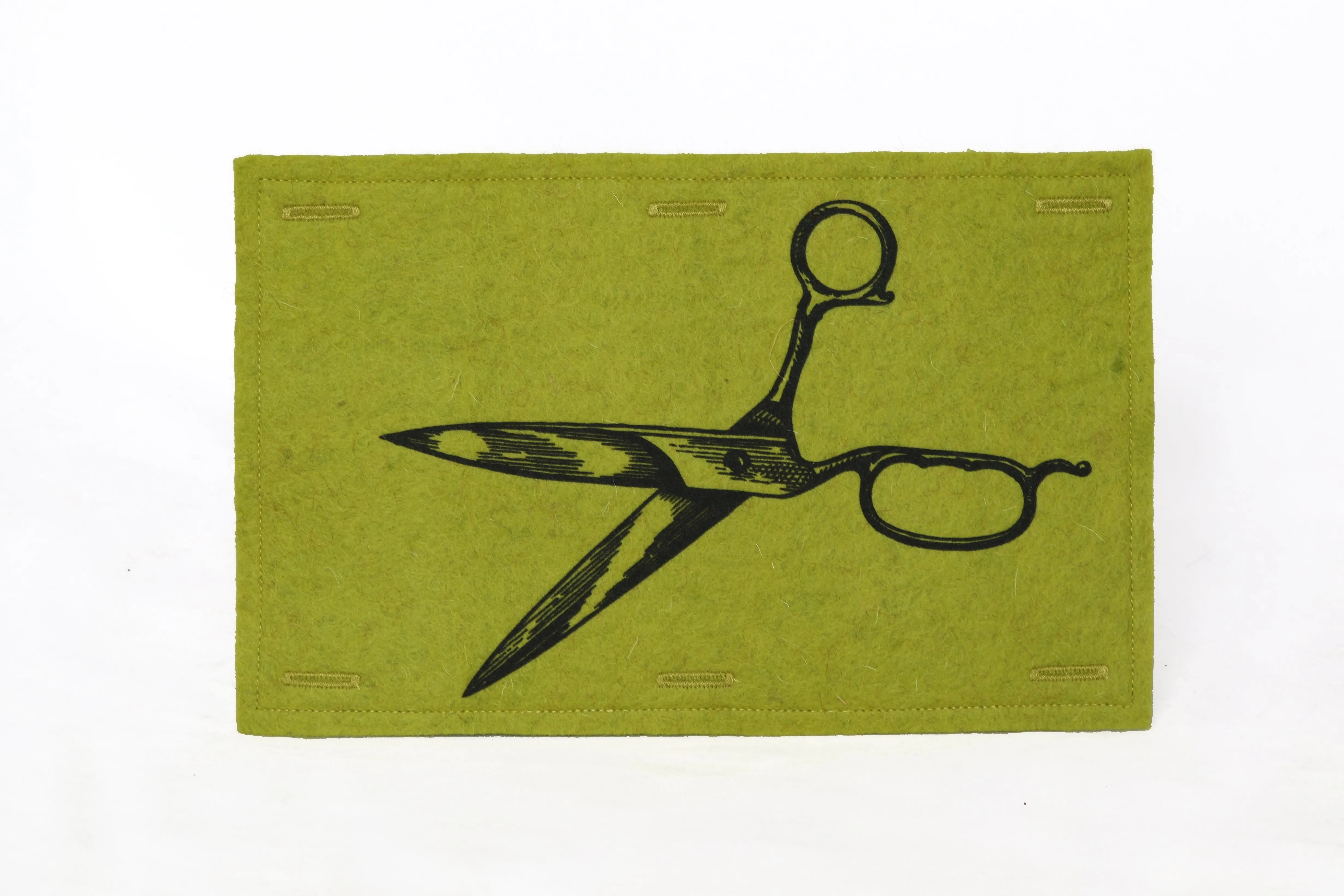 Handmaker Button On Hand Printed Art Panels