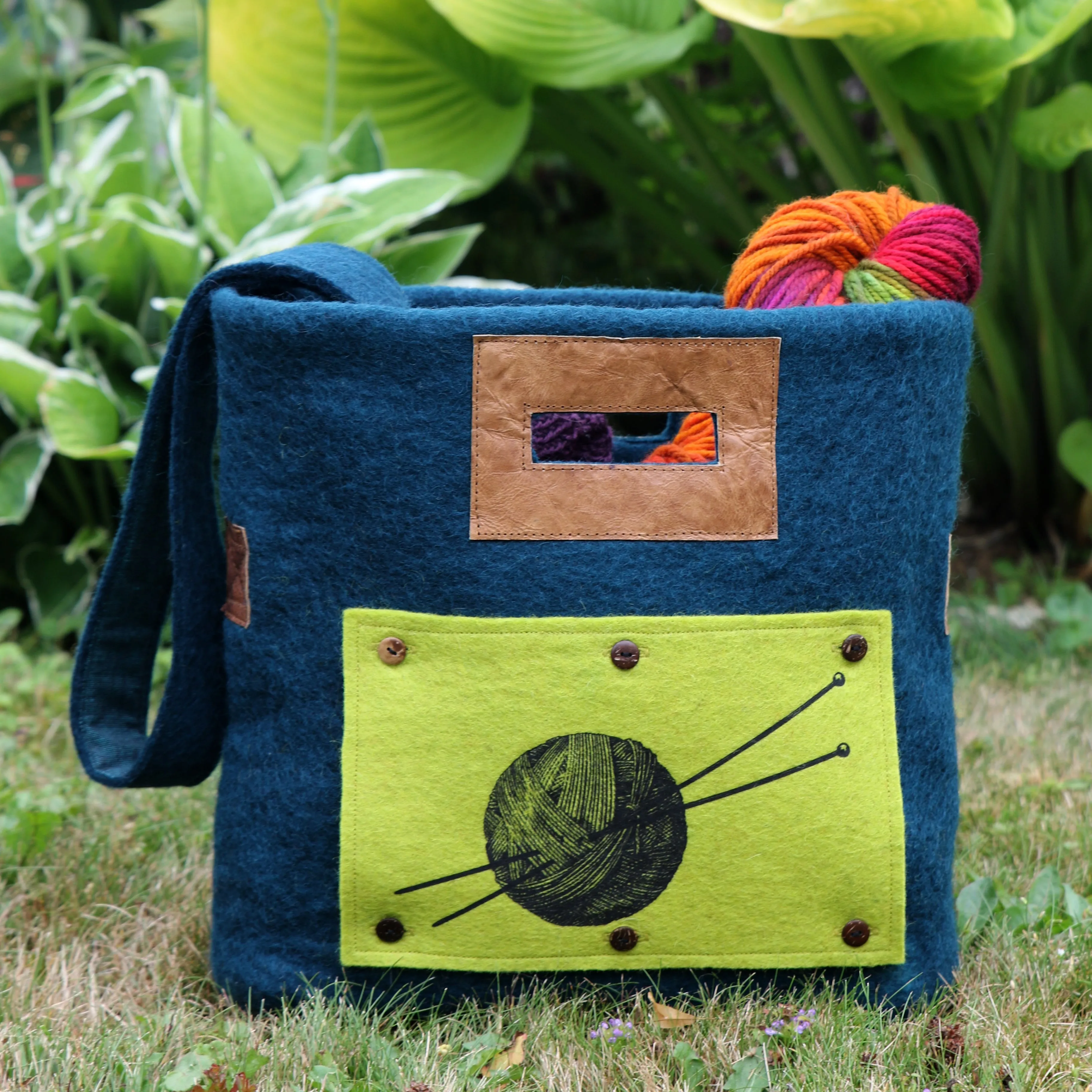 Handmaker Button On Hand Printed Art Panels