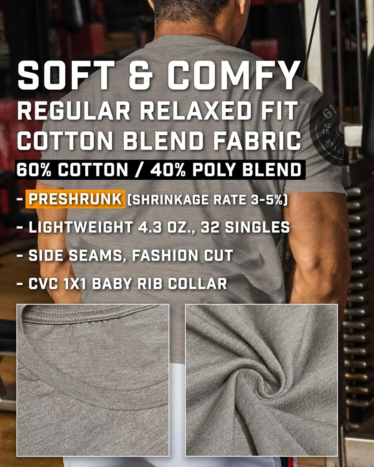 Hard Work Works Gym Workout Shirts for Men Funny Sayings Cool Lifting T-Shirt
