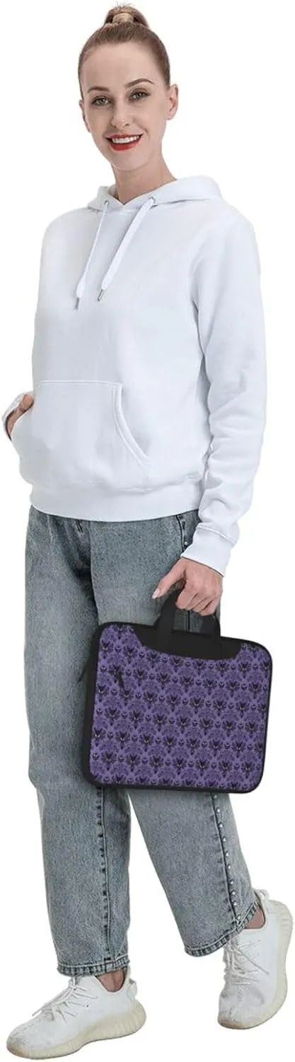 Haunted Mansion Ultra-thin portable shoulder laptop bag Stylish and Protective Shockproof soft lining