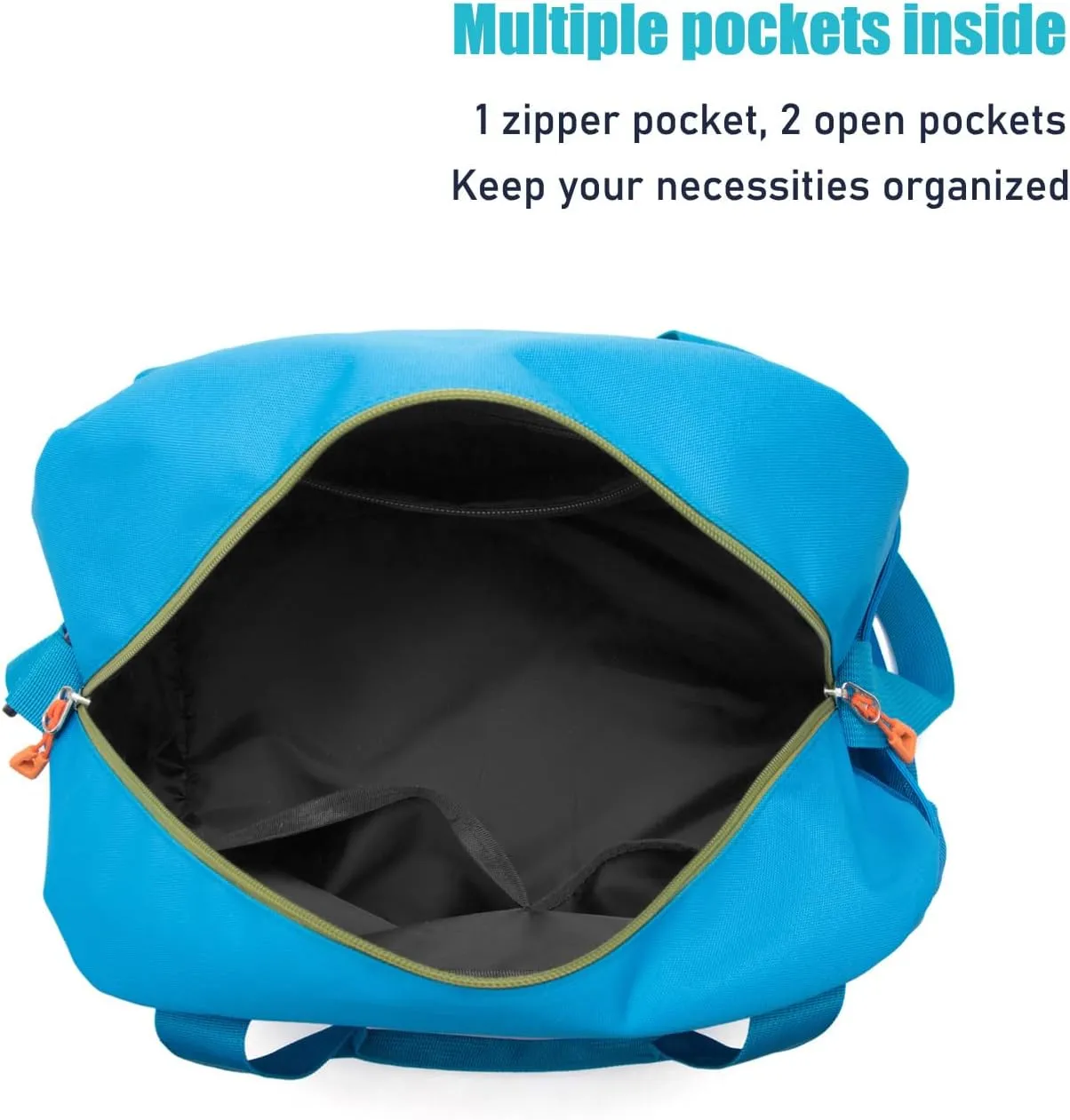 HawLander Small Duffle Bag for Kids Boys or Girls, Gym Bag for Sports (Blue)