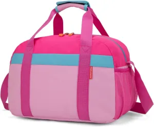 HawLander Small Duffle Bag for Kids Boys or Girls, Gym Bag for Sports (Pink Rose)