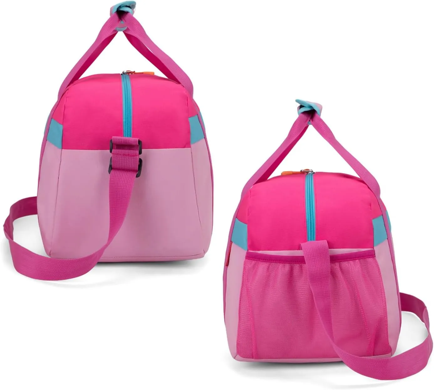 HawLander Small Duffle Bag for Kids Boys or Girls, Gym Bag for Sports (Pink Rose)