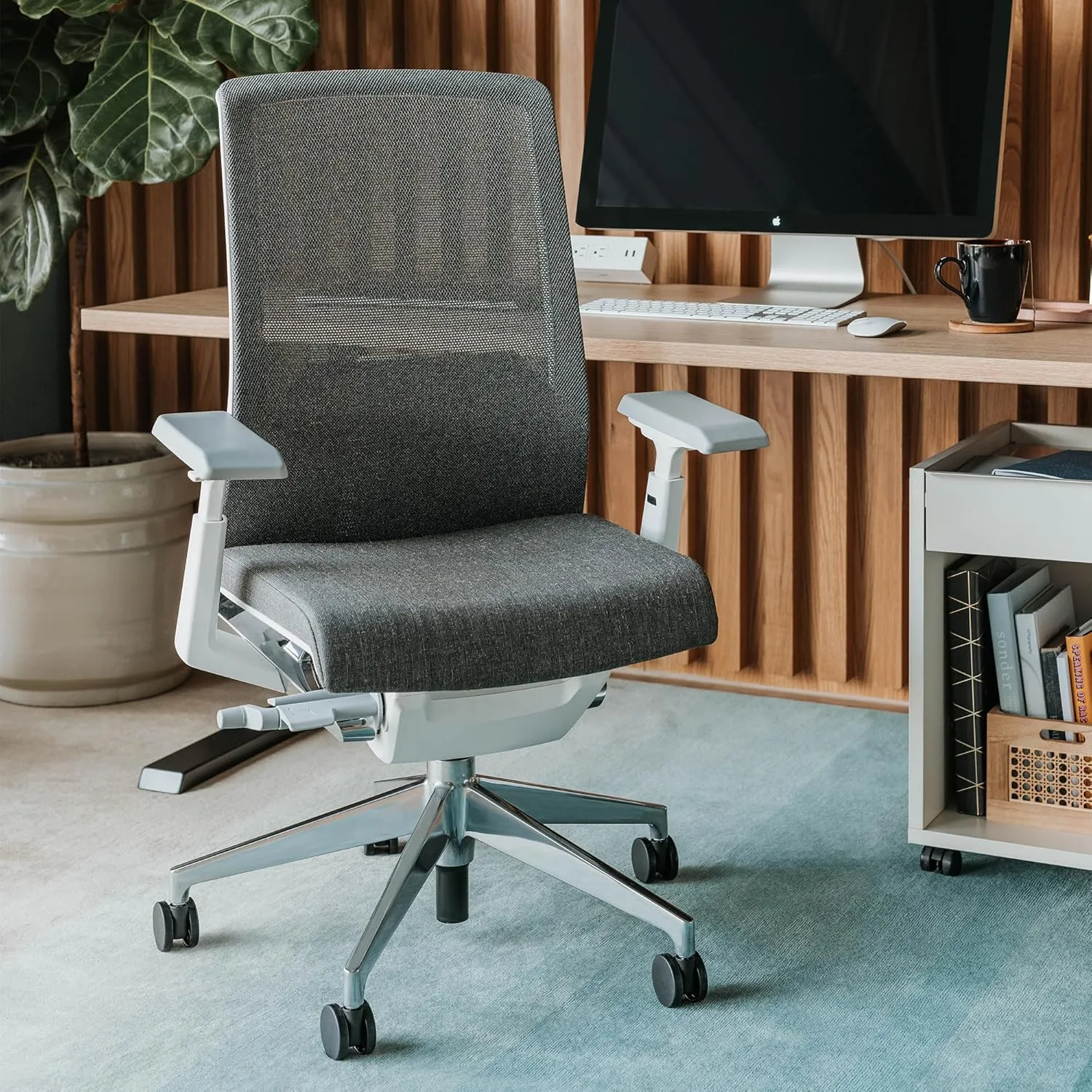 Haworth Very Mesh Office Chair - Stylish Ergonomic Desk Chair with Lumbar Support and Forward Tilt Feature (Slate)