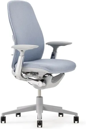 Haworth Zody Upholstered Dual Posture Desk Chair - Stylish and Ergonomic Office Chair with Lumbar Support (Lake)