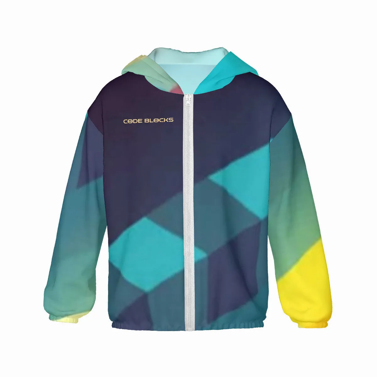HC_F2 Kids Sun Protective Lightweight Zipper Hoodie