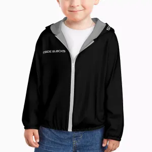HC_F2 Kids Sun Protective Lightweight Zipper Hoodie