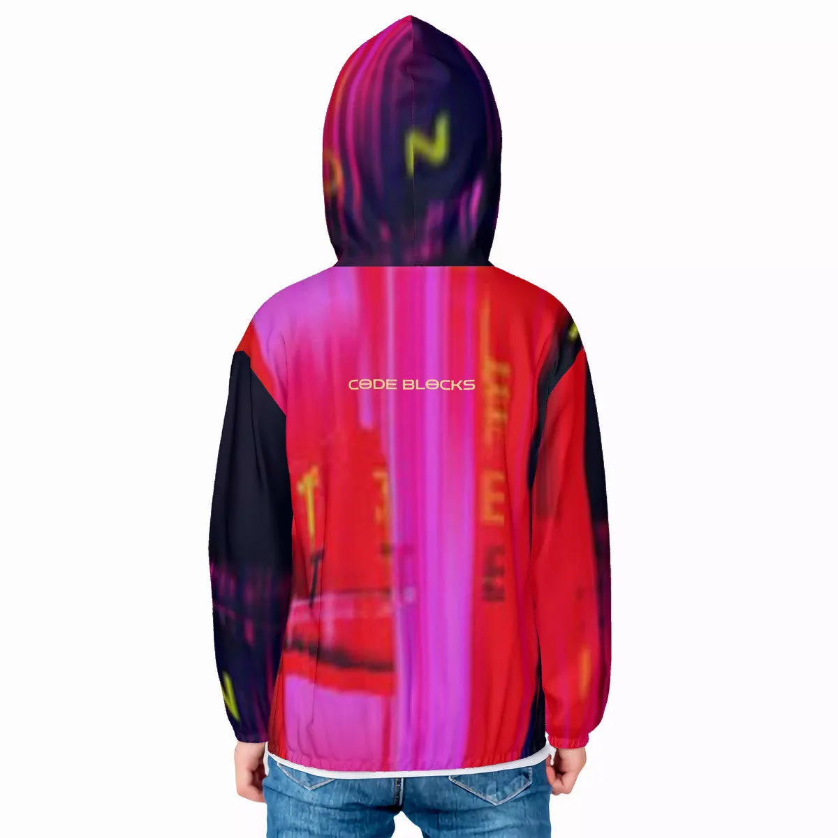 HC_F2 Kids Sun Protective Lightweight Zipper Hoodie