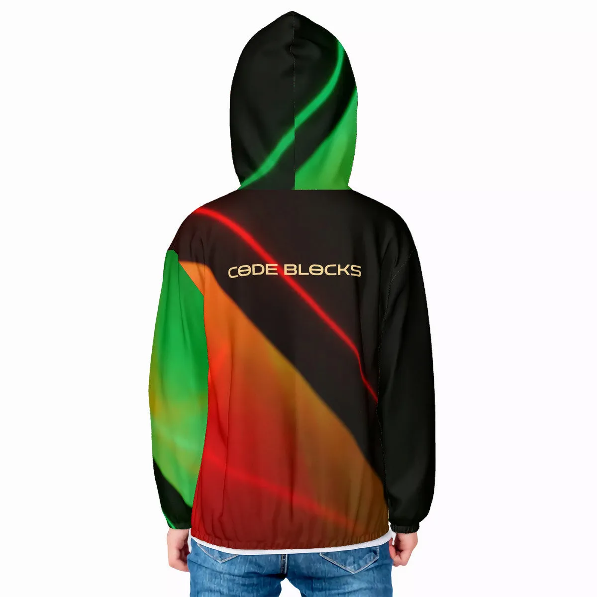 HC_F2 Kids Sun Protective Lightweight Zipper Hoodie