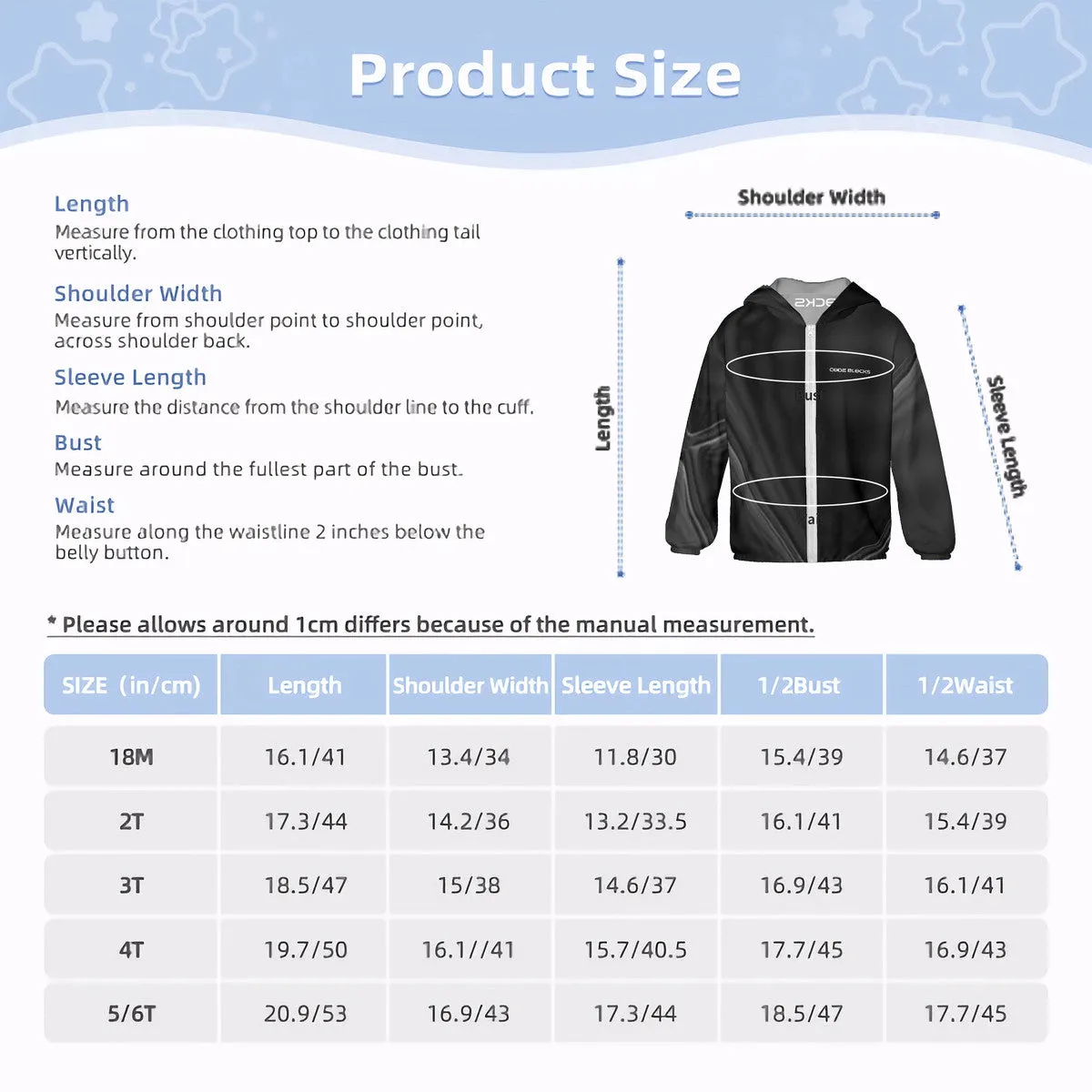 HC_F2 Kids Sun Protective Lightweight Zipper Hoodie