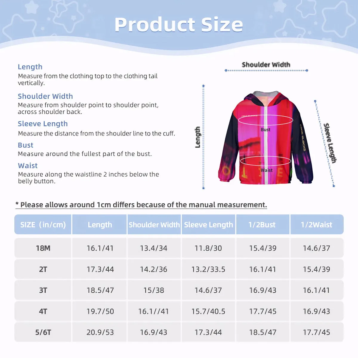 HC_F2 Kids Sun Protective Lightweight Zipper Hoodie