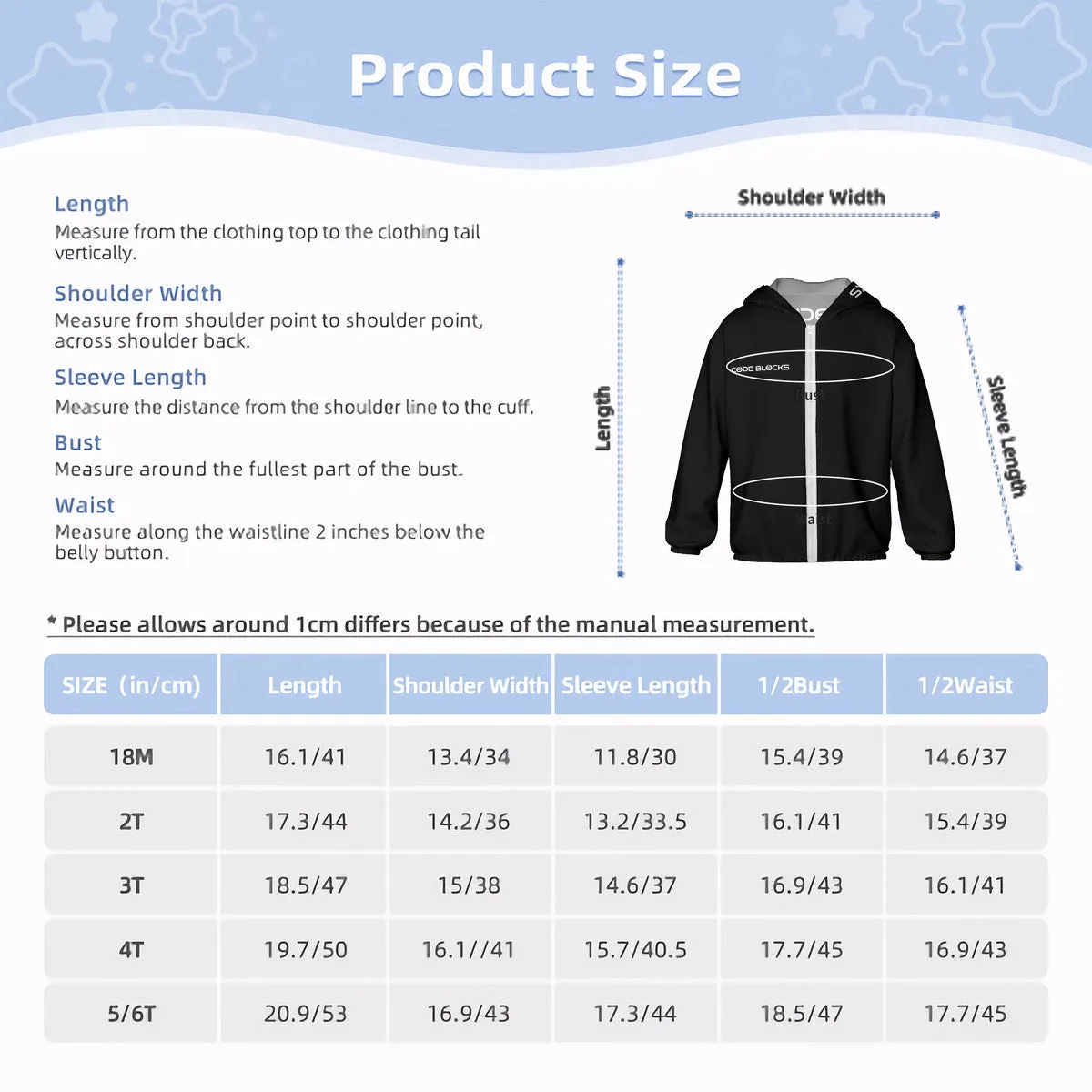 HC_F2 Kids Sun Protective Lightweight Zipper Hoodie