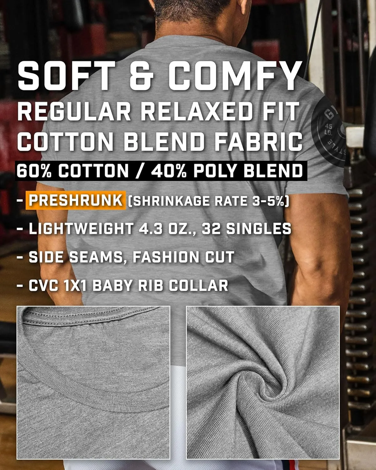 Heavy Lift Gym Workout Shirts for Men Weight Plate Gym T-Shirt