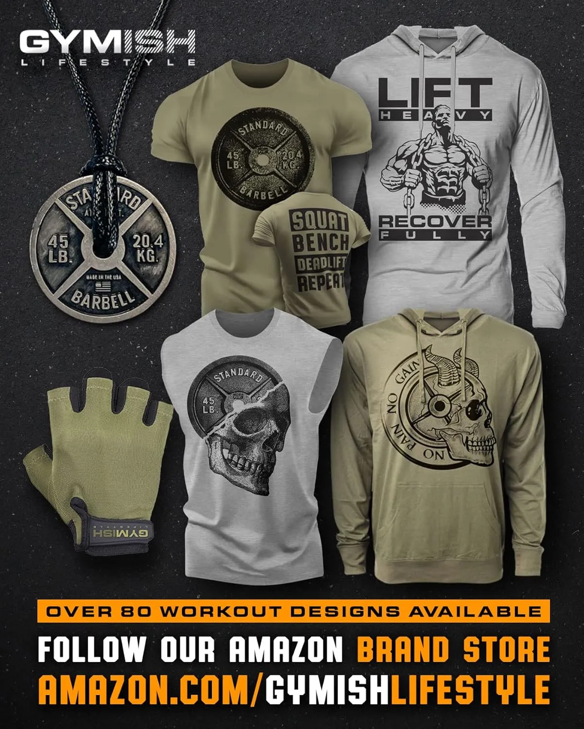 Heavy Lift Gym Workout Shirts for Men Weight Plate Gym T-Shirt