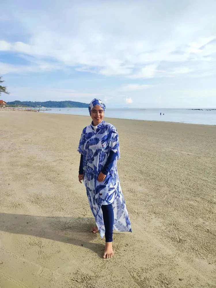 Hijab Compliance-certified Sophisticated Swimsuit Swimwear Sleeve Ups Hijabs Woman Long Muslim Women Cover Swimming For Suit Modest 3/4PCS Islamic Burkini