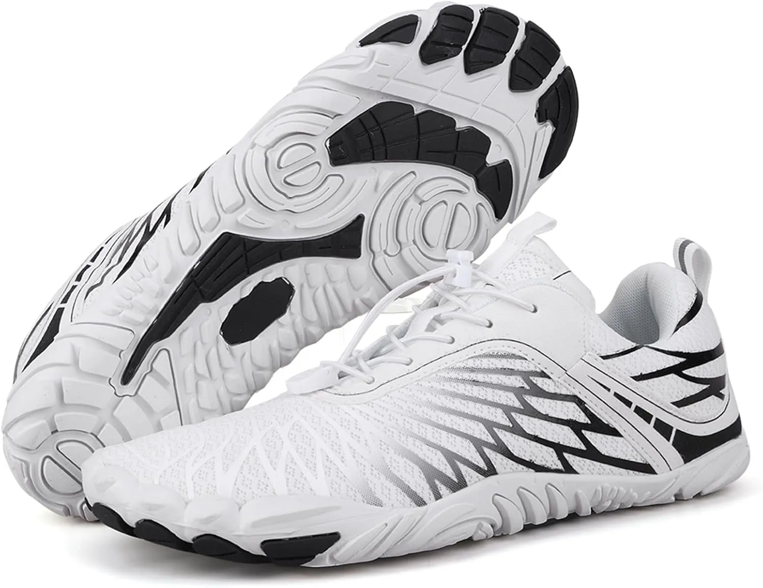 Hike Barefoot Shoes Footwear, Pro Barefoot Shoes Women Men, Athletic Hiking Shoes, Minimalist Water Shoes Breathable Quick Dry Zero Drop Trail Running Shoes with Non-Slip Sole & Wide Toe Box(Size: 4.5 Men, 5.5 Women)