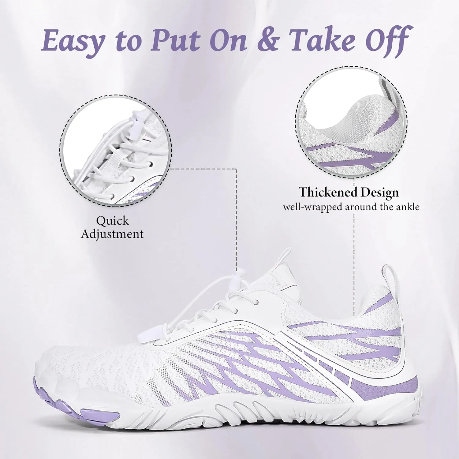 Hike Barefoot Shoes, Pro Barefoot Shoes Women Men Footwear, Athletic Hiking Minimalist Water Shoe Breathable Quick Dry Zero Drop Trail Running Shoe with Non-Slip Sole & Wide Toe Box