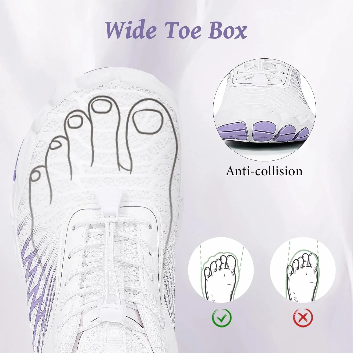 Hike Barefoot Shoes, Pro Barefoot Shoes Women Men Footwear, Athletic Hiking Minimalist Water Shoe Breathable Quick Dry Zero Drop Trail Running Shoe with Non-Slip Sole & Wide Toe Box