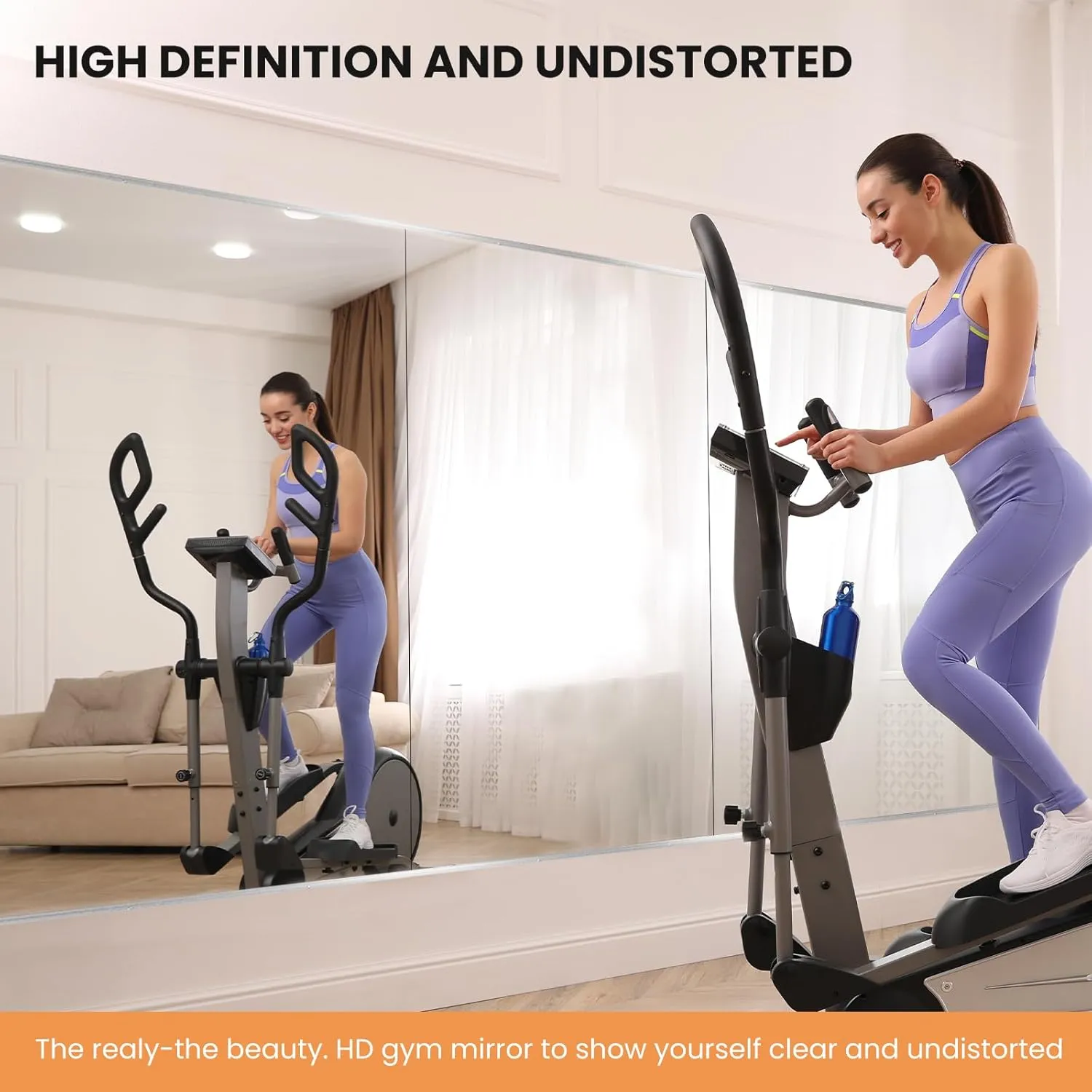 Home Gym Mirror, 65X30 Inch(Each)-2Pcs, Large Exercise Mirror, Frameless Full Body Mirror, Tempered Glass, Wall Mounted for Gym, Yoga, Bedroom, Dance Studio