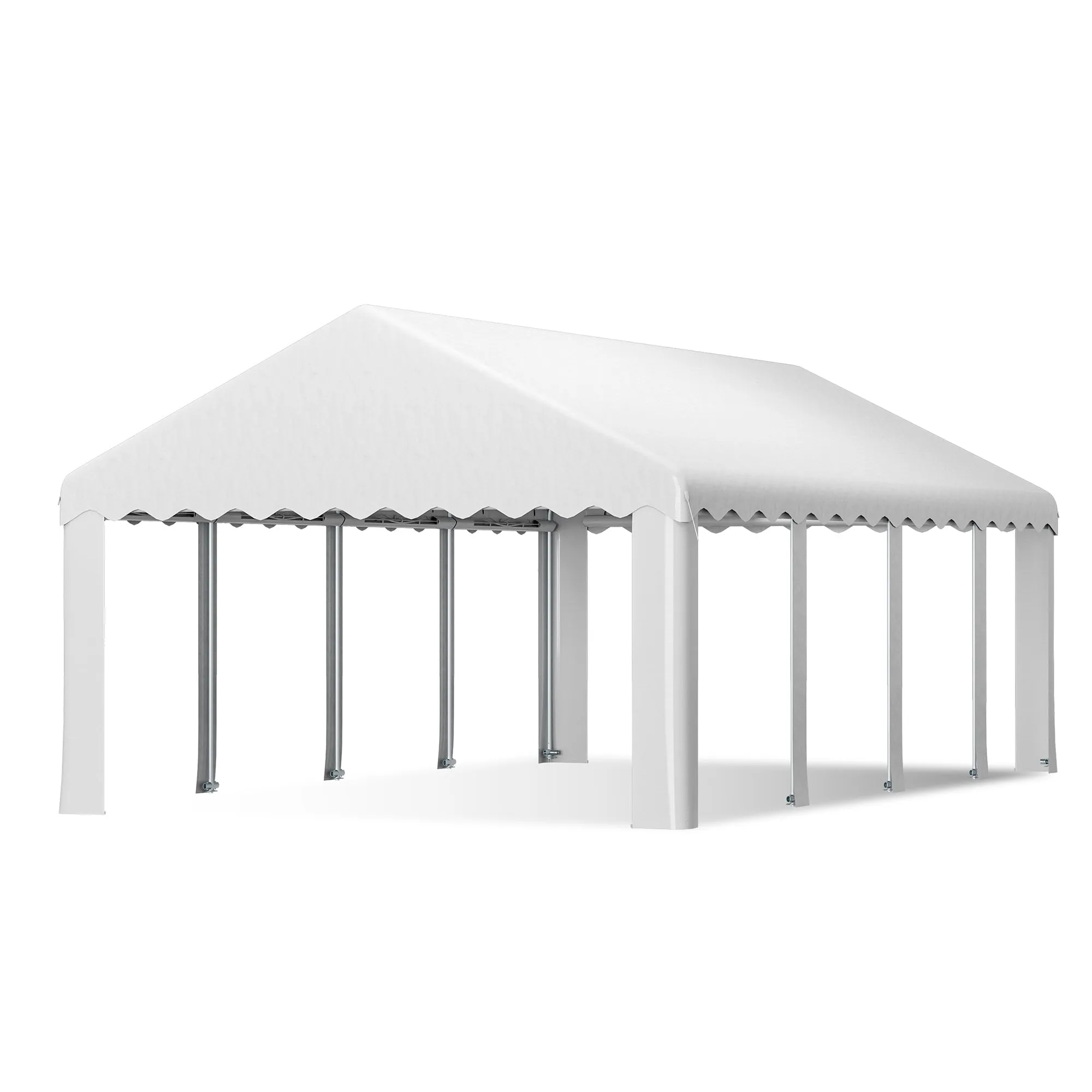 HOMREST 13x26 Ft Heavy Duty Party Tent Gazebo For Events Weddings BBQs Removable Sidewall Windows Storage Bags Included White