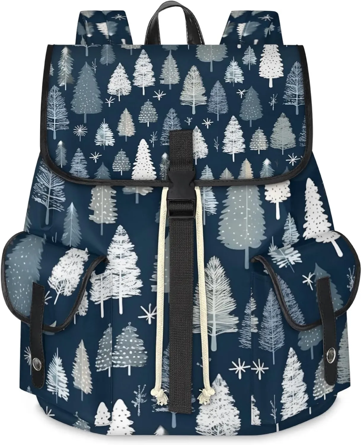 Honeybaby Vintage Waterproof Laptop Backpack for Men/Women Travel Essentials Backpack Expandable Carry On Bag with Anti-Theft Compartment Fits 15" Notebook Cute Tree