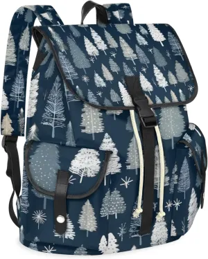 Honeybaby Vintage Waterproof Laptop Backpack for Men/Women Travel Essentials Backpack Expandable Carry On Bag with Anti-Theft Compartment Fits 15" Notebook Cute Tree