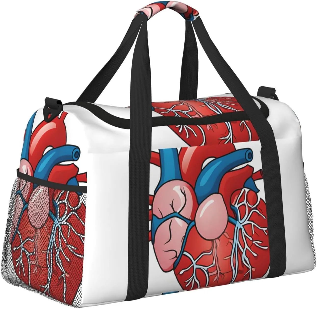 Human Anatomy Heart Chart Durable Portable Crossbody Travel Bag, A Good Companion For Long-Distance Travel